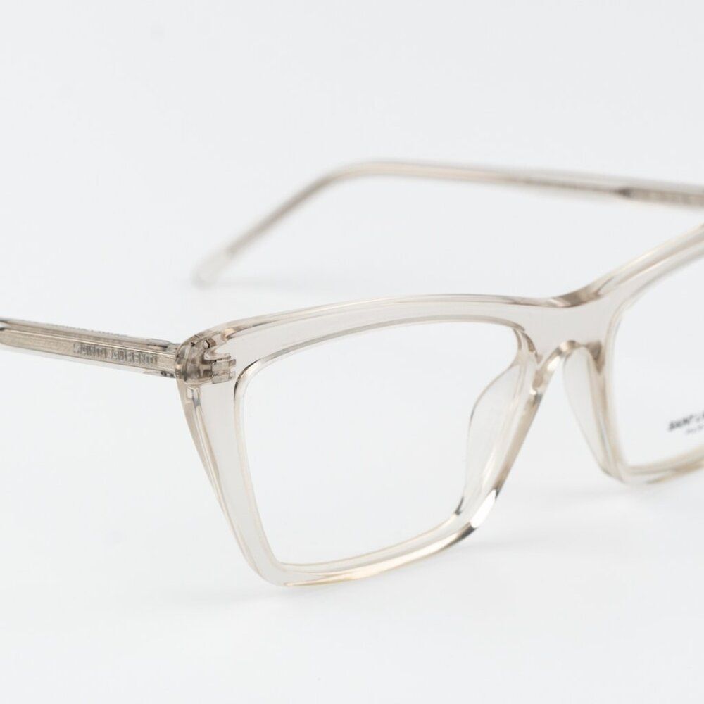 Saint Laurent Women Eyeglasses Beige Cat Eye SL737 MICA THIN OPT 004 BRAND NEW - Picture 8 of 12